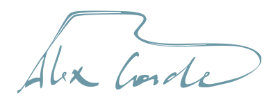 Firma / autografo de Alex Conde